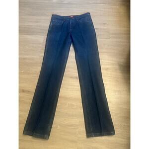 Dark wash Wrangler men 33x34 cowboy western 100% cotton